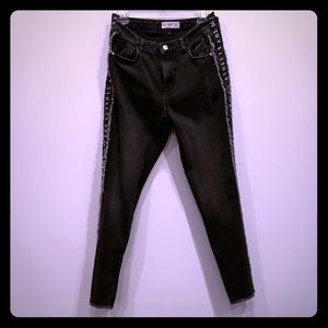 Black High Waisted Jeans Streetwear